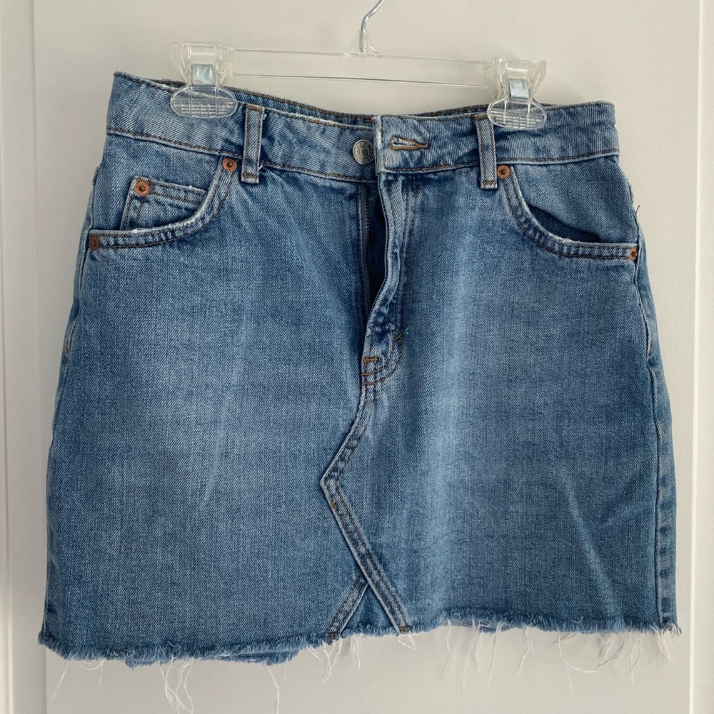 Topshop mini jean skirt size 4
